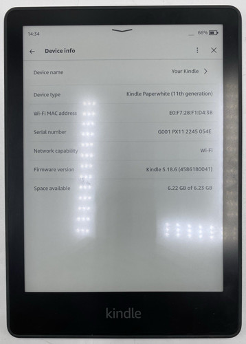 Amazon kindle paperwhite 11a - kindle,