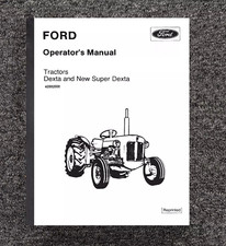 Manuale istruzioni lubrificante trattore adatto a Fordson Dexta e Super Dexta 1958