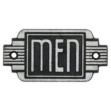 Insegna Art Decò Uomo WC