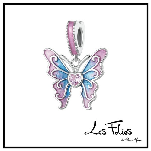 Charm farfalla ali multicolor - charm,