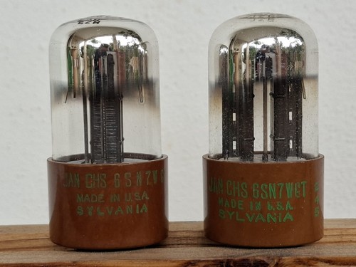 6sn7 wgt sylvania - wgt, sylvania,