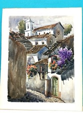 Vintage Acquarello Pittura