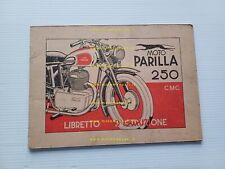 Parilla 250 Boxer 1950 manuale uso manutenzione libretto istruzioni originale