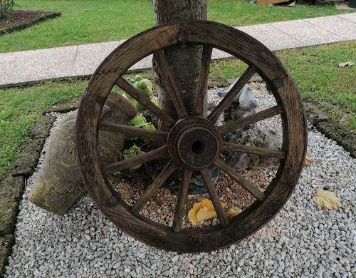 Ruota carro antica cm - carro,