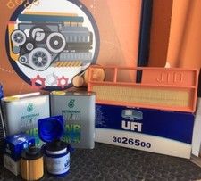 KIT TAGLIANDO FIAT PANDA 169 1.3 MULTIJET MJT 3 FILTRI UFI 4 LT SELENIA WR 5W40