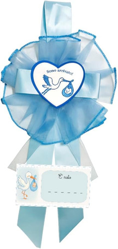 Fiocco nascita bimbo azzurro - nascita,