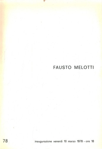 Fausto melotti a - melotti, s.a.