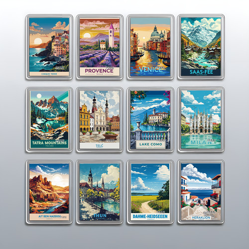 Acrylic travel city - travel, holiday