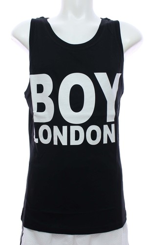 Canotta nera boy - canotta, con