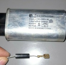 AEG SMEG ELECTROLUX SAMSUNG CONDENSATORE MICROONDE UNIVERSALE 1,05 uF + DIODO