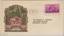 65637 - STATI UNITI USA - Cachet FDC COPERTINA 1945: Scott # 927 - FLORIDA