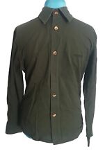 Camicia vintage Bikkembergs uomo verde kaki media M 38" petto lavoro Gorpcore outdoor
