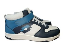 Scarpe Basket Lotto Rocket 1 Amf Ragazzo in Pelle Blu/bianco