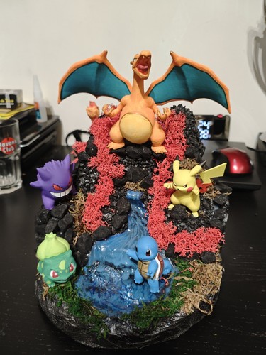 Diorama pokémon artigianale - diorama,