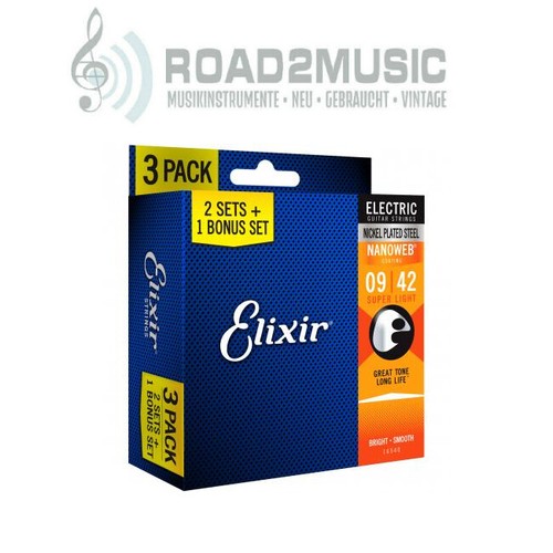 Set corde elixir nanoweb - 3,
