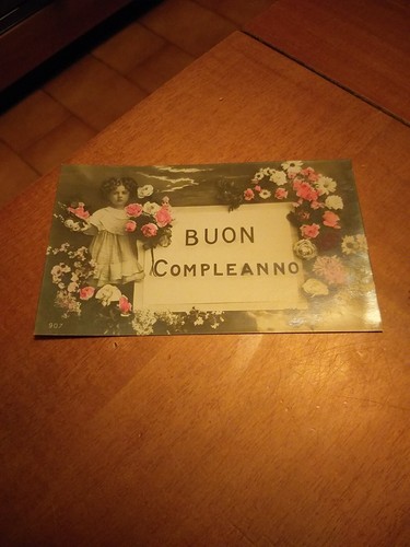 Cartolina vintage buon - cartolina,