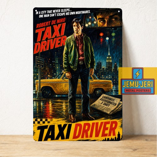 Taxi driver movie metal poster - metal,