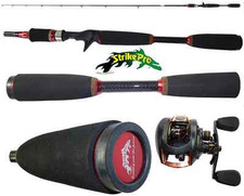 combo bait casting canna 1.80m mulinello rotante teben pesca luccio bass TPS