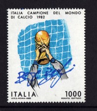 Giuseppe Bergomi Francobollo Autografato Autografo 1.000 Lire Mondiali 82