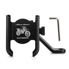 Supporto Moto Bicicletta Alluminio Cellulare Specchio Retrovisore Supporto-Smartphone e-bike Scooter