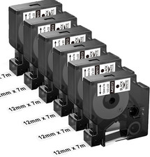 Nastro per Eticehtte Compatibile Con Dymo D1 12Mm X 7M 45013 S0720530 A45013 Ner