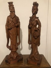 Statue In Legno Grandi Di imperatore e imperatrice cinesi cina