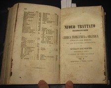 1850 Giuseppe Gallo  Nuovo Trattato di chimica in organica e organica Illustrato