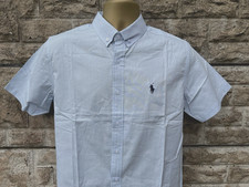Camicia uomo blu pallido logo