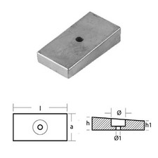 Anodo piastra honda - piastra,