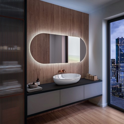 Specchio bagno illuminazione - specchio,