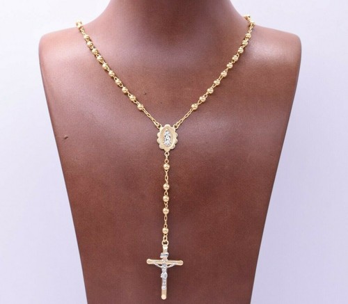 Collana con croce medaglione - collana,