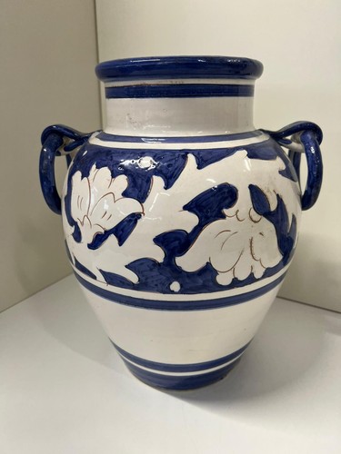 Grande vaso blu bianco - e,