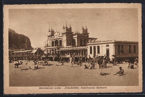 Cartolina palermo mondello - palermo,,