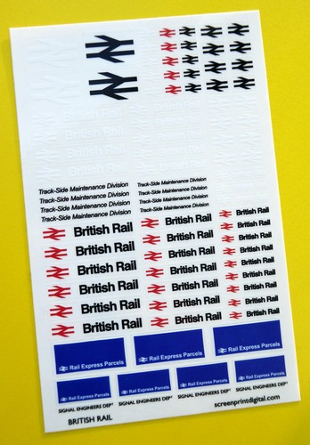 British rail codice adesivi - british, 3