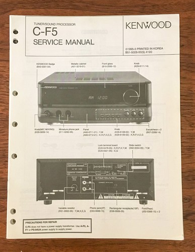Kenwood preamp - c-f5,