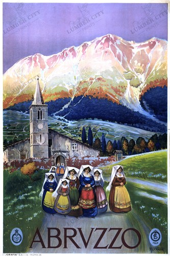 Abruzzo italia 1920 poster - 1920,