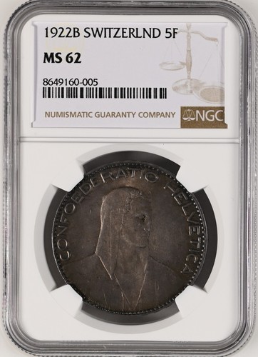 1922 svizzera franchi - 1922, 5