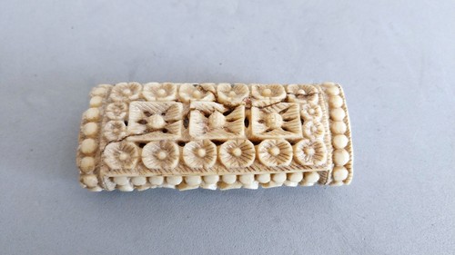 Tabacchiera scolpita epoca - tabacchiera,