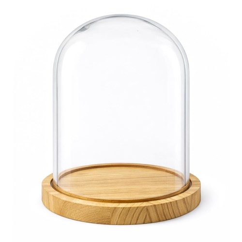 Campana vetro con - base, in