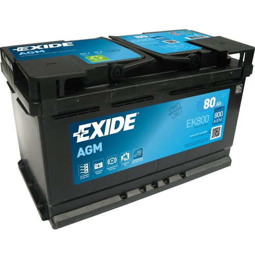 Batteria per auto exide 80ah - batteria,