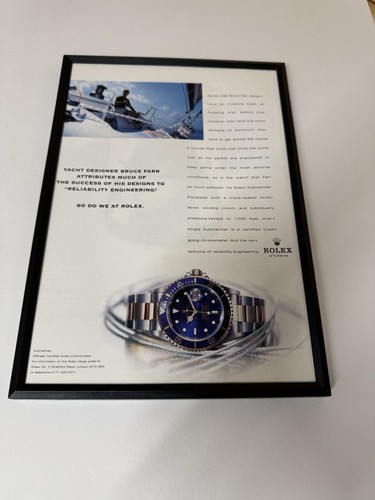 Framed vintage original rolex - vintage,