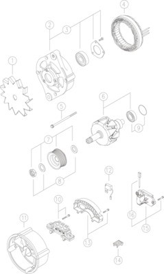 Mahle 279 alternatore - mahle,