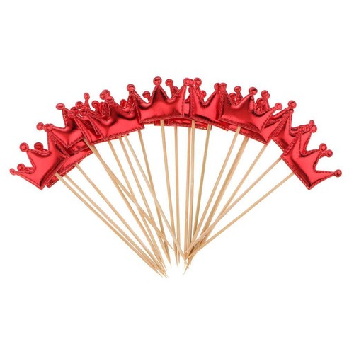 20pz cuoio crown cake topper - cuoio,