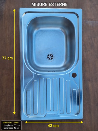 Lavello cucina acciaio inox