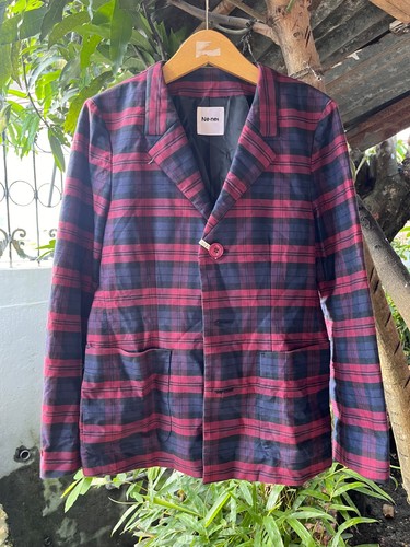 Blazer net issey miyake - by,
