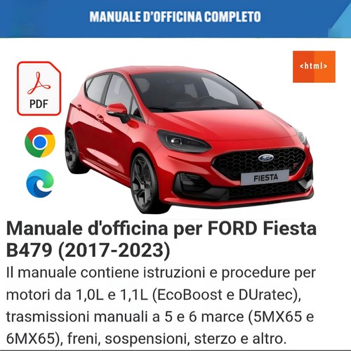 Manuale officina ford fiesta - manuale,