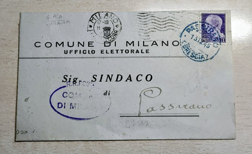 Storia postale 1945 - postale,