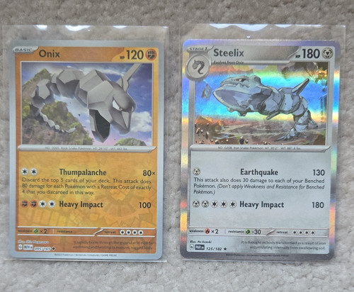Lotto carte pokemon onix - pokemon,