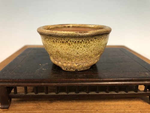 Vaso per bonsai smaltato fatto