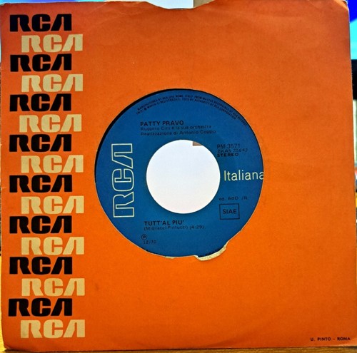 Disco vinile giri patty - disco, 45